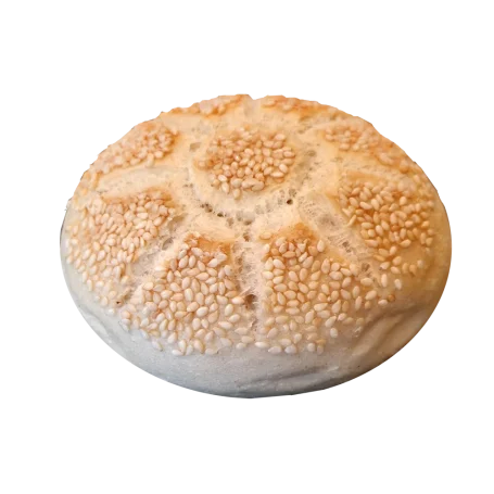 Kaiserbrötchen Sesam Sesam-Kaiserbrötchen mit goldbrauner, knuspriger Kruste.